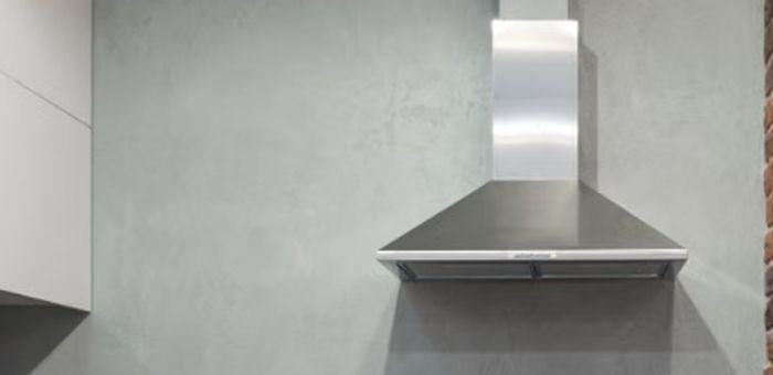 Coifa de parede em inox com controle deslizante
