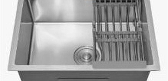 Cuba de cozinha em aço inox com escorredor integrado