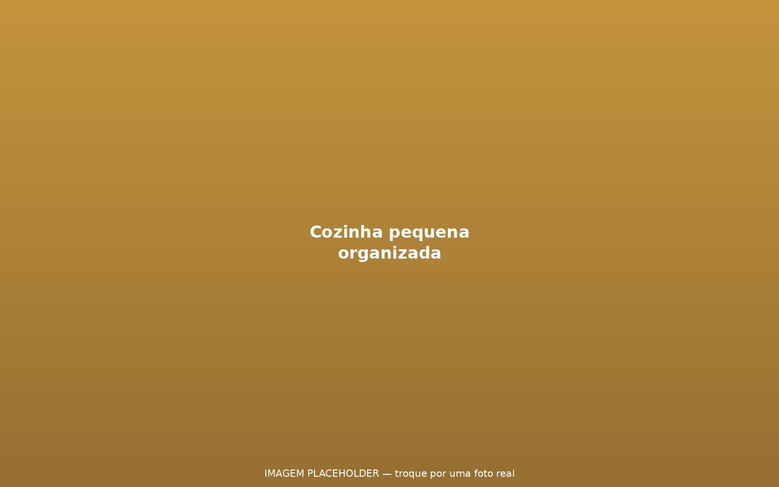Como organizar uma cozinha pequena e ganhar espaço de verdade